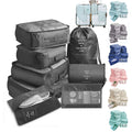 8-piece travel packing cube organizer set
